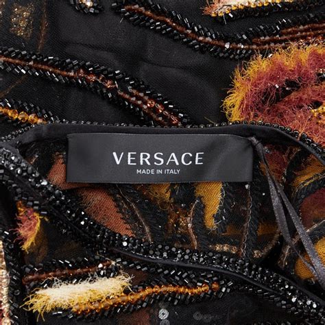 new VERSACE 2020 Runway Virtus Animalier bead embellished 